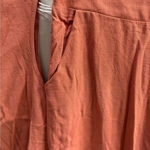 Rust Orange Maxi Skirt